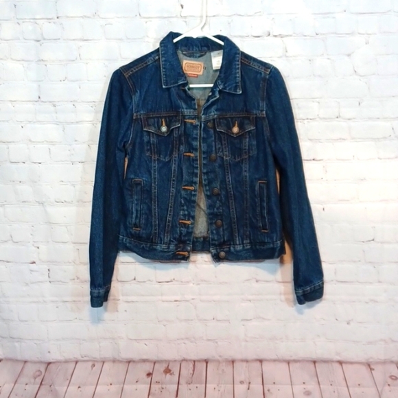 Schmidt Work Wear Womans Jean Jacket S New No Tag - Picture 1 of 9